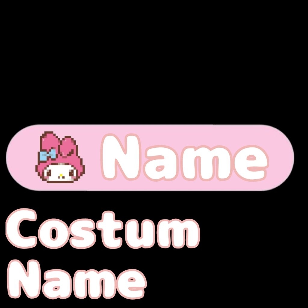 

Stiker Nama | Costum Name |