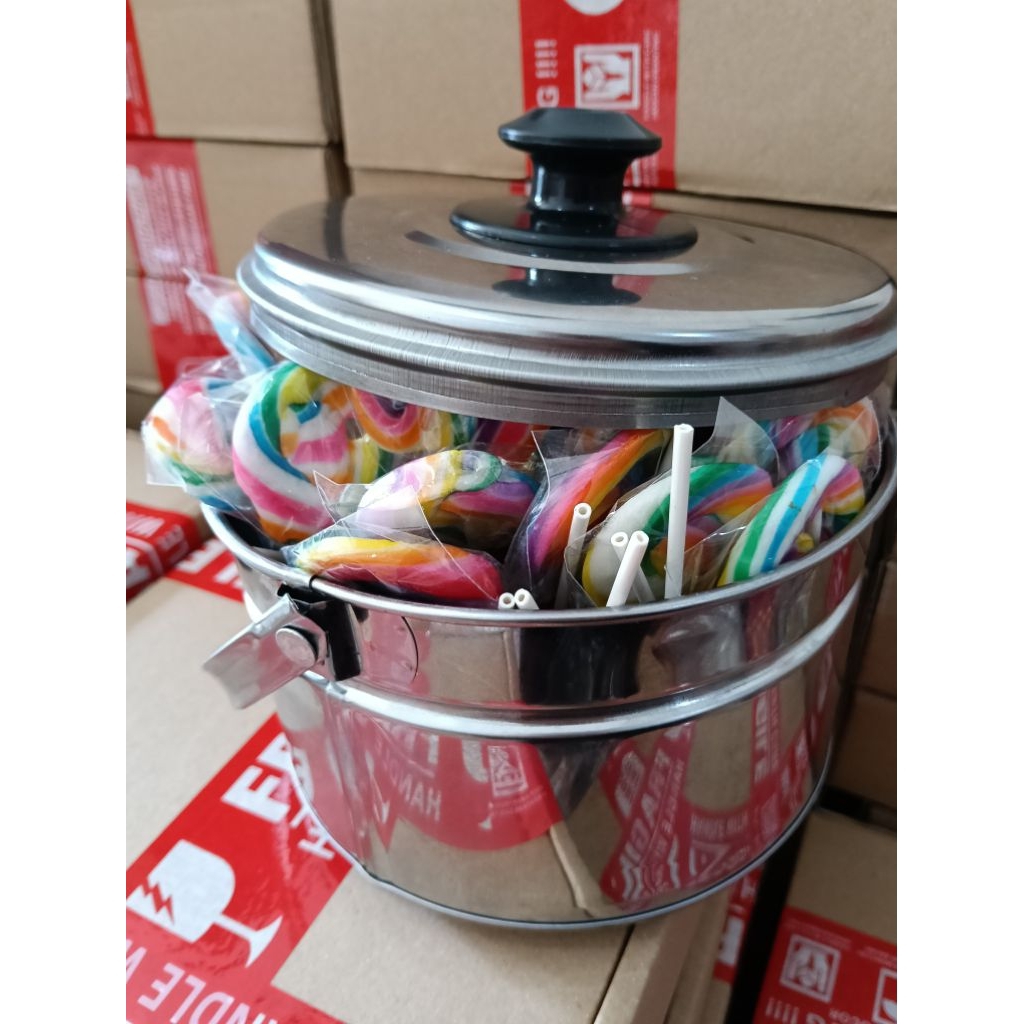 

permen lolipop berhadiah RANTANG isi 60biji