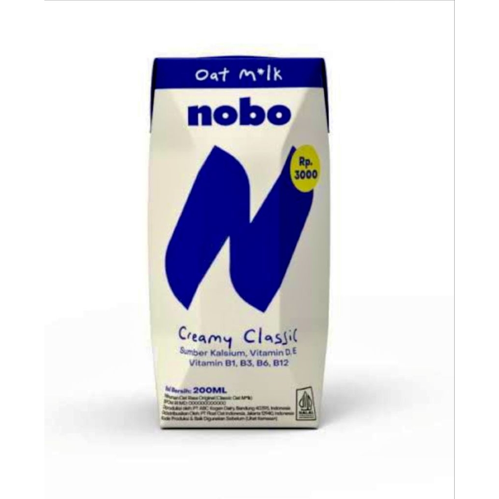 

Susu Nobo Oat Milk Creamy Classic 200ml