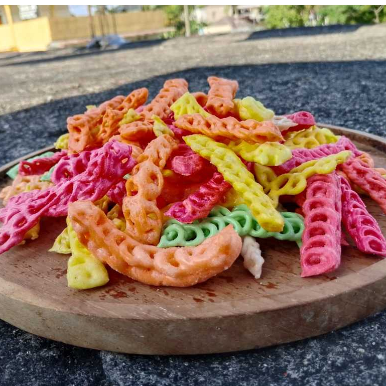 

krupuk tangga / krupuk rantai kemasan 500gram