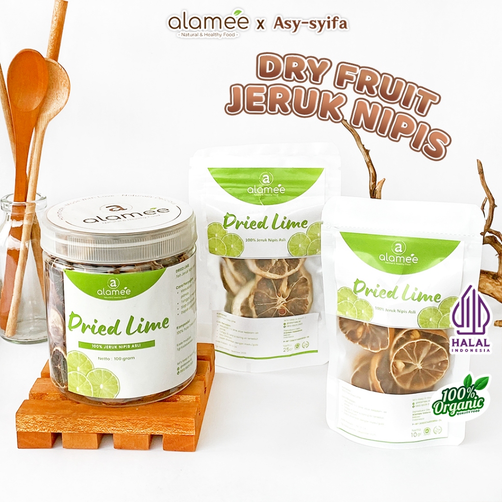 

Jeruk Nipis Kering Dried Lime Slice Tea Teh Herbal Buah Iris Organik