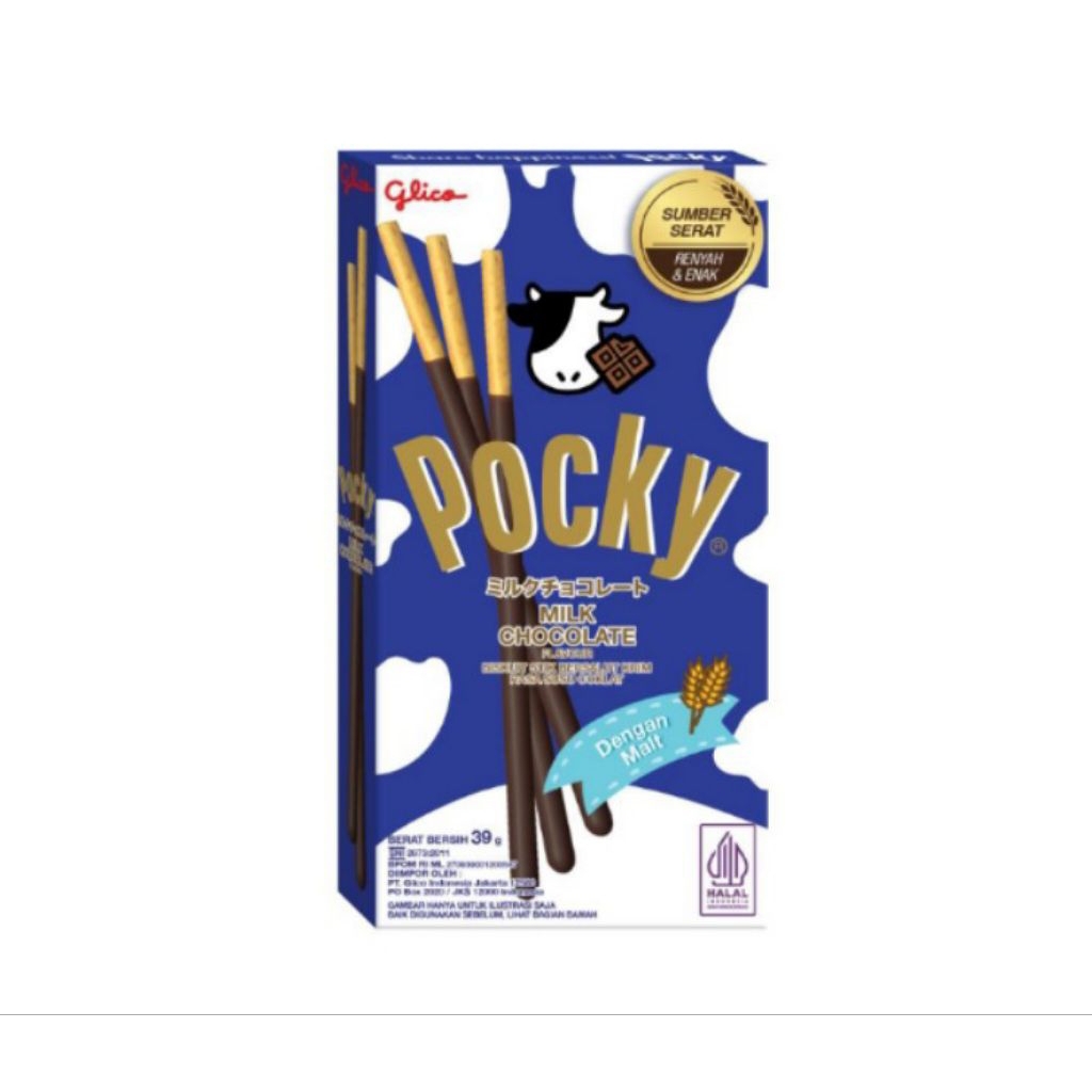 

Pocky Biskuit Stik Susu Cokelat 39g