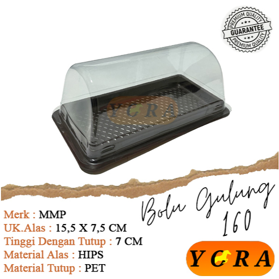 [ISI 20] mika tray kue bolu gulung BG 160 / mika bolu gulung ukuran 15,5 cm / mika kue bolu gulung p