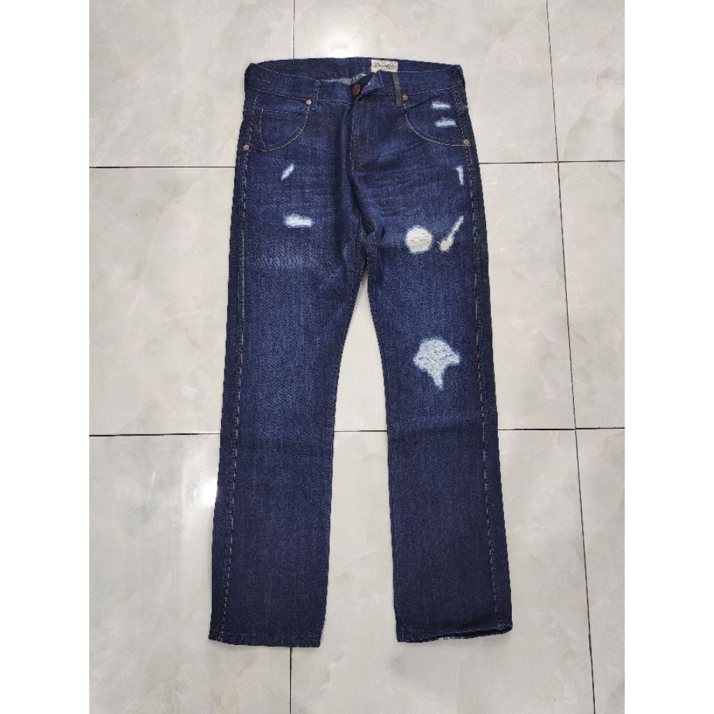 Celana Panjang Pria Wrangler Sobek" UK 31, Model Standart,100%Original