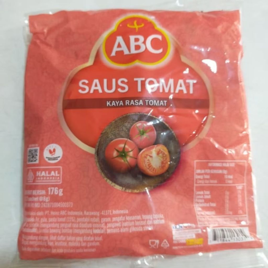 

Saos Tomat ABC Sachet 8x22g