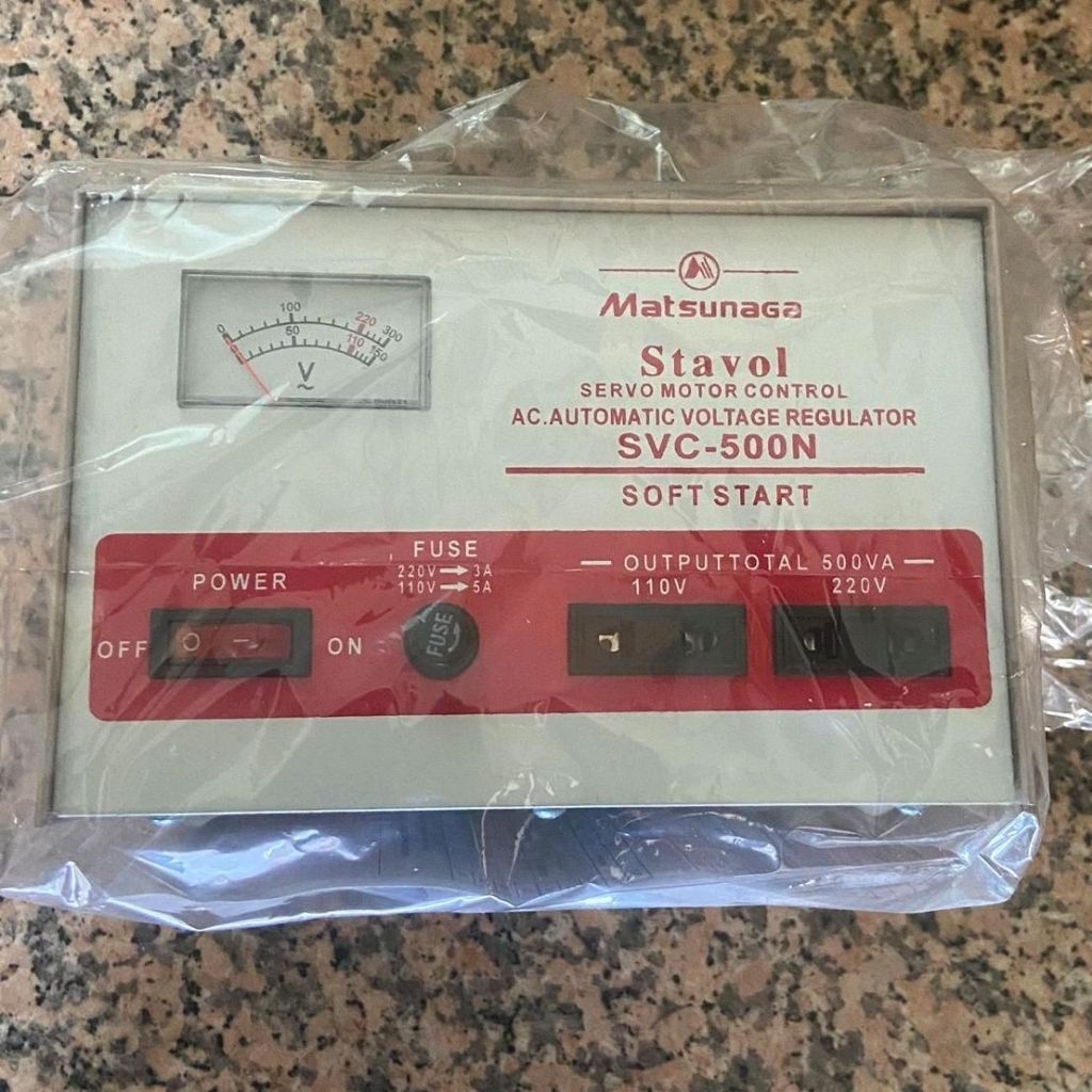 STABILIZER MATSUNAGA 500 W-STAVOL SVC-500N-MATSUNAGA 500VA