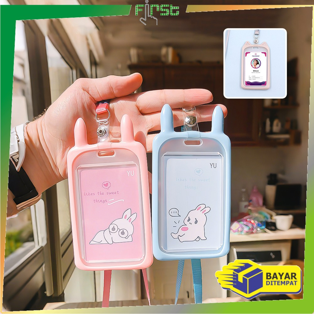 

EC FH-C324 Name Tag ID Card Holder Gantungan Kartu Nama Atau Panitia Motif Kucing / Tali ID Card Nama / Gantungan Tali Kartu Akses Kantor MRT Busway Lanyard