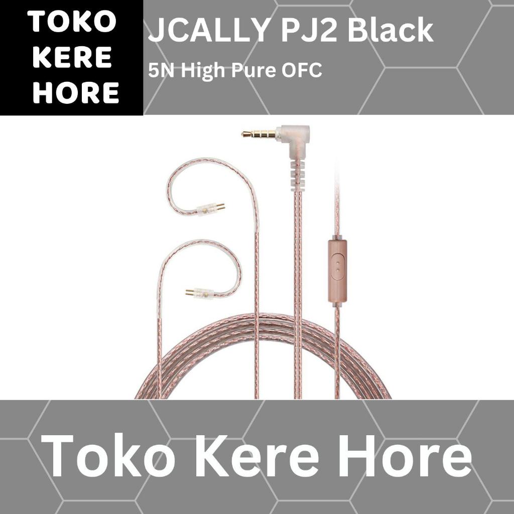JCALLY PJ2 5N OFC Black Earphone kabel with MIC