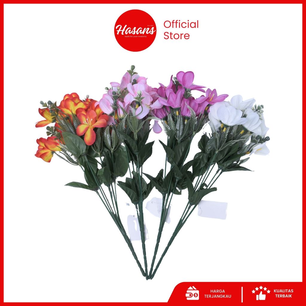 Bunga Kamboja Latex / Bunga Kamboja Artificial / Bunga Kamboja Palsu Plastik / Bunga Kamboja 02