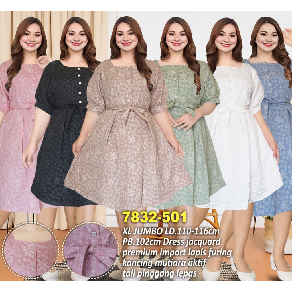 LD BESAR DRESS PESTA BAJU NATAL 7832