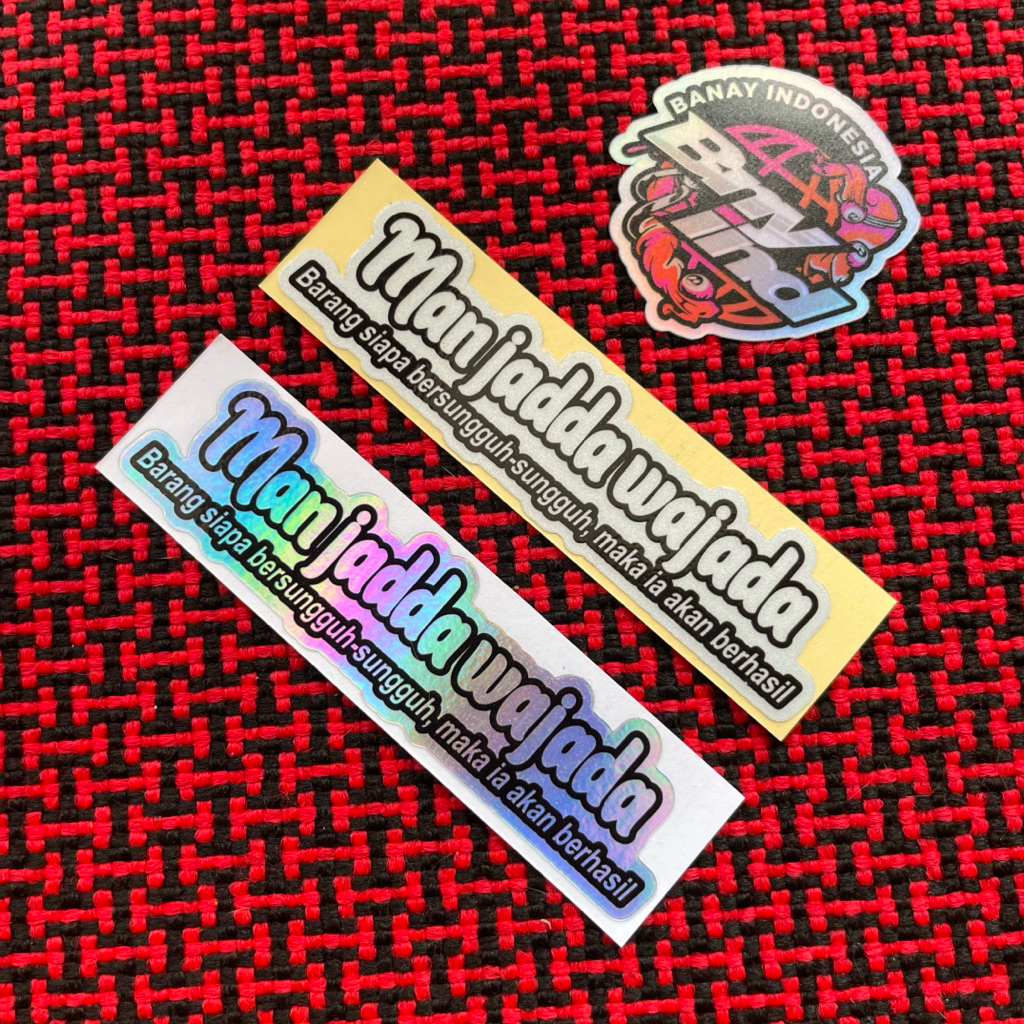 Sticker Stiker Man Jadda Wajada Princutt