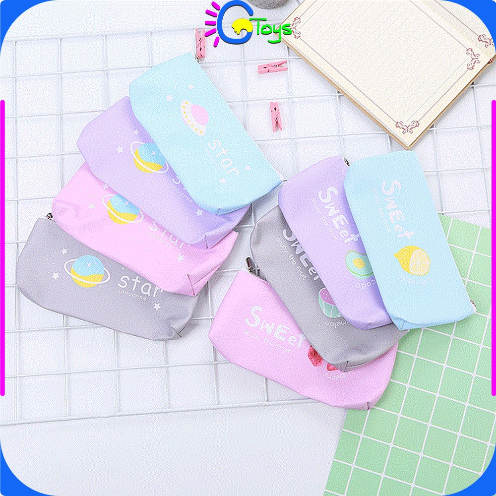 

EC CR-A51 Tempat Pensil Buah Sweet Simple Perlengkapan Sekolah Lucu / Tempat Penyimpanan Pulpen Alat Tulis Pencil Case Fruit Import