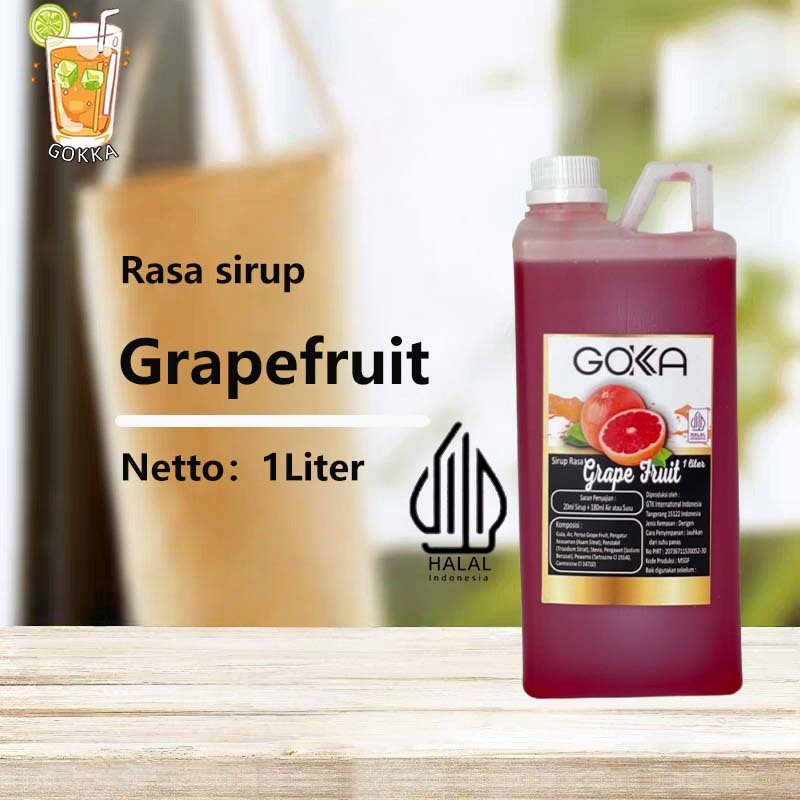 

GОKKA Syrup / Grapefruit Flavoured Sirup / Sirup Grapefruit 1L International Halal