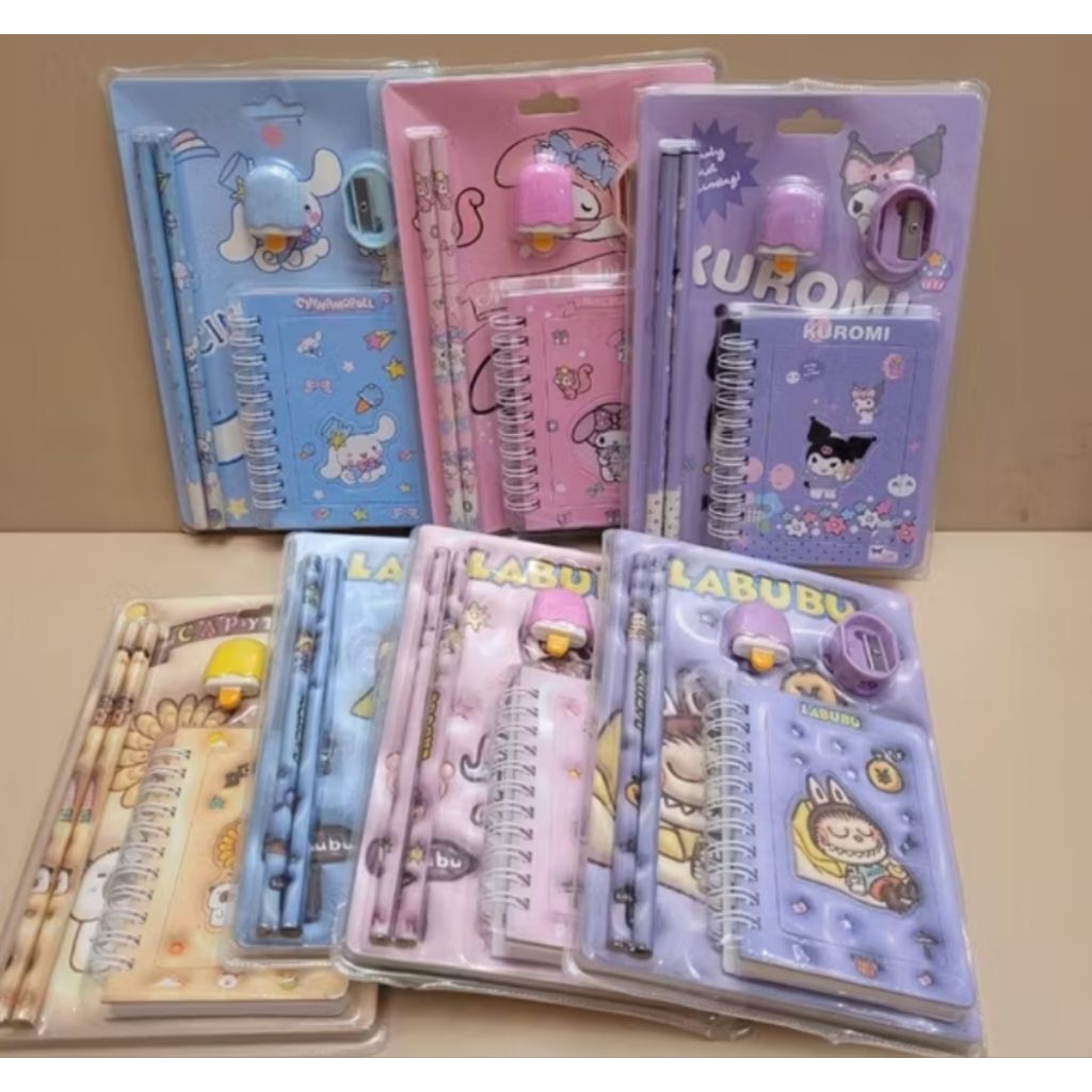 

Set buku pensil lucu