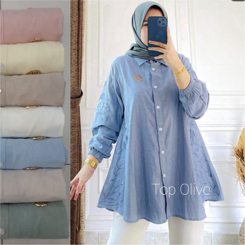 Winody Atasan Top Olive Atasan Winody