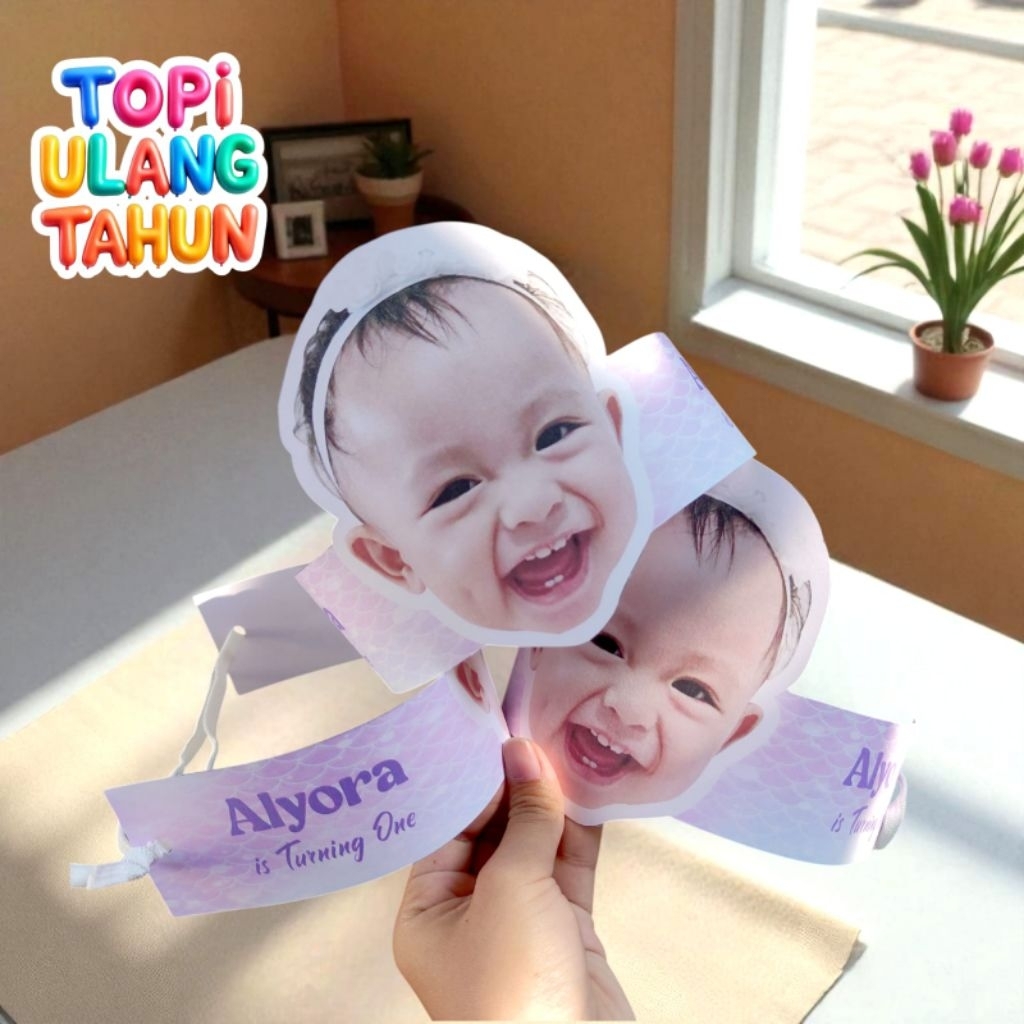 

Topi Ulang tahun custom paket topi dan undangan ultah topi ulang tahun murah