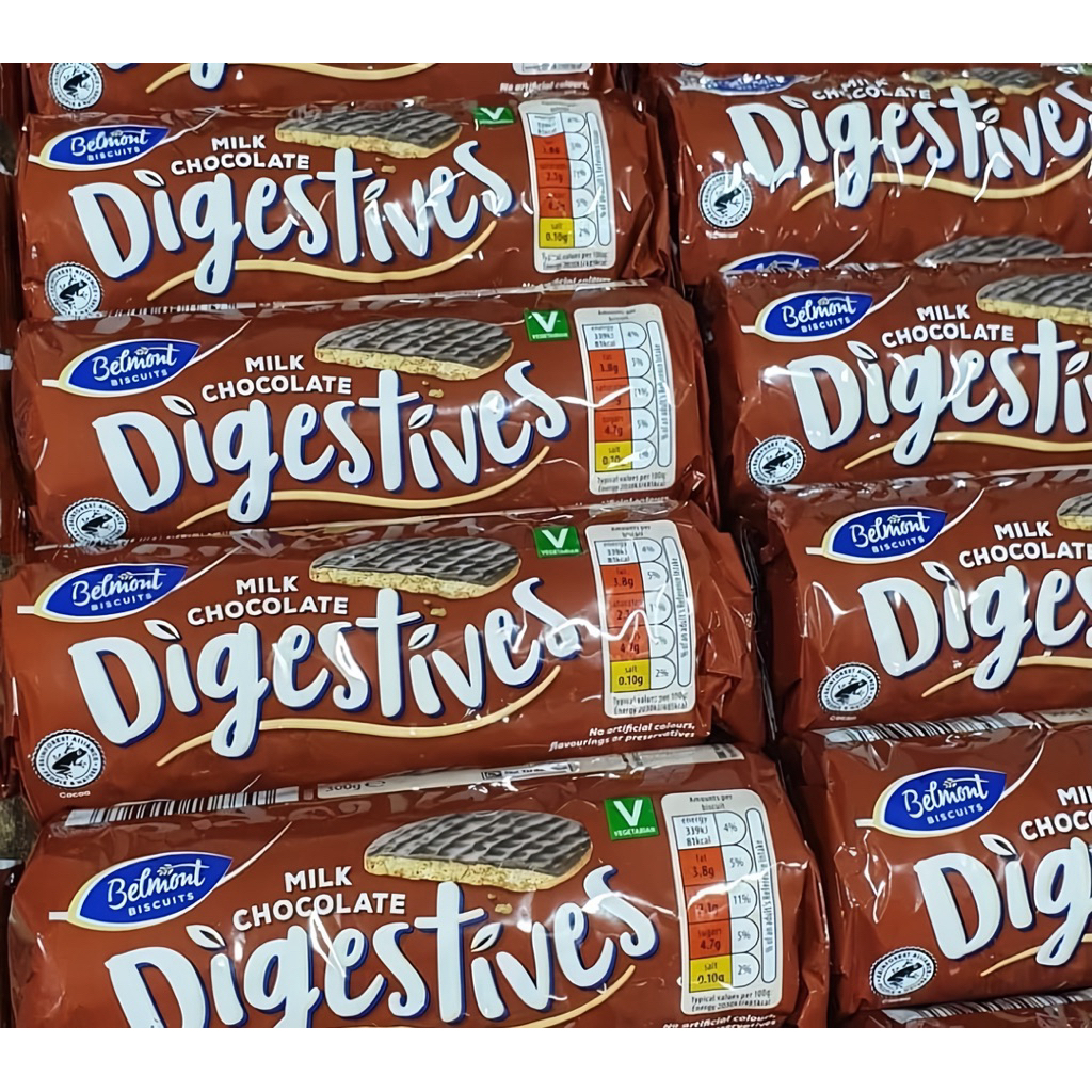 

Handcarry UK Inggris Belmont Biscuits Digestives Milk Choclate / Dark Chocolate Biskuit Coklat Handcarry UK Inggris