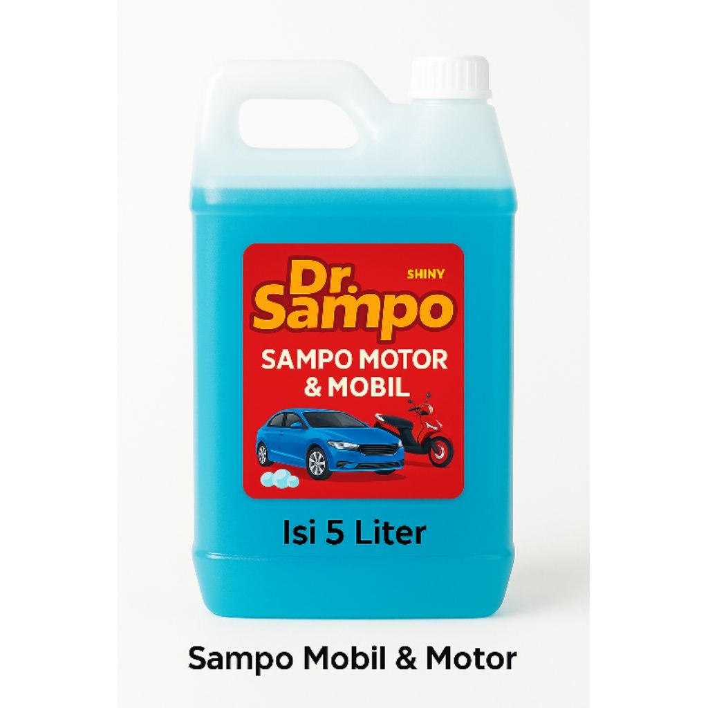 Shampo Mobil Motor 5 Liter – Busa Tebal Wangi Strawberry /lemon & Harian