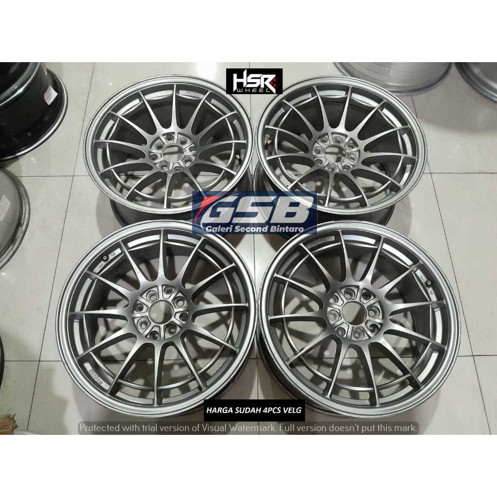 Ready stok velg model ENKEI SPIDER R17X7,5/8,5 8X100/114,3ETGREY