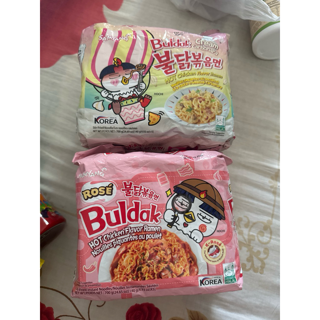 

SAMYANG KOREA ROSE / CREAM CARBONARA HOT CHICKEN FLAVOR RAMEN