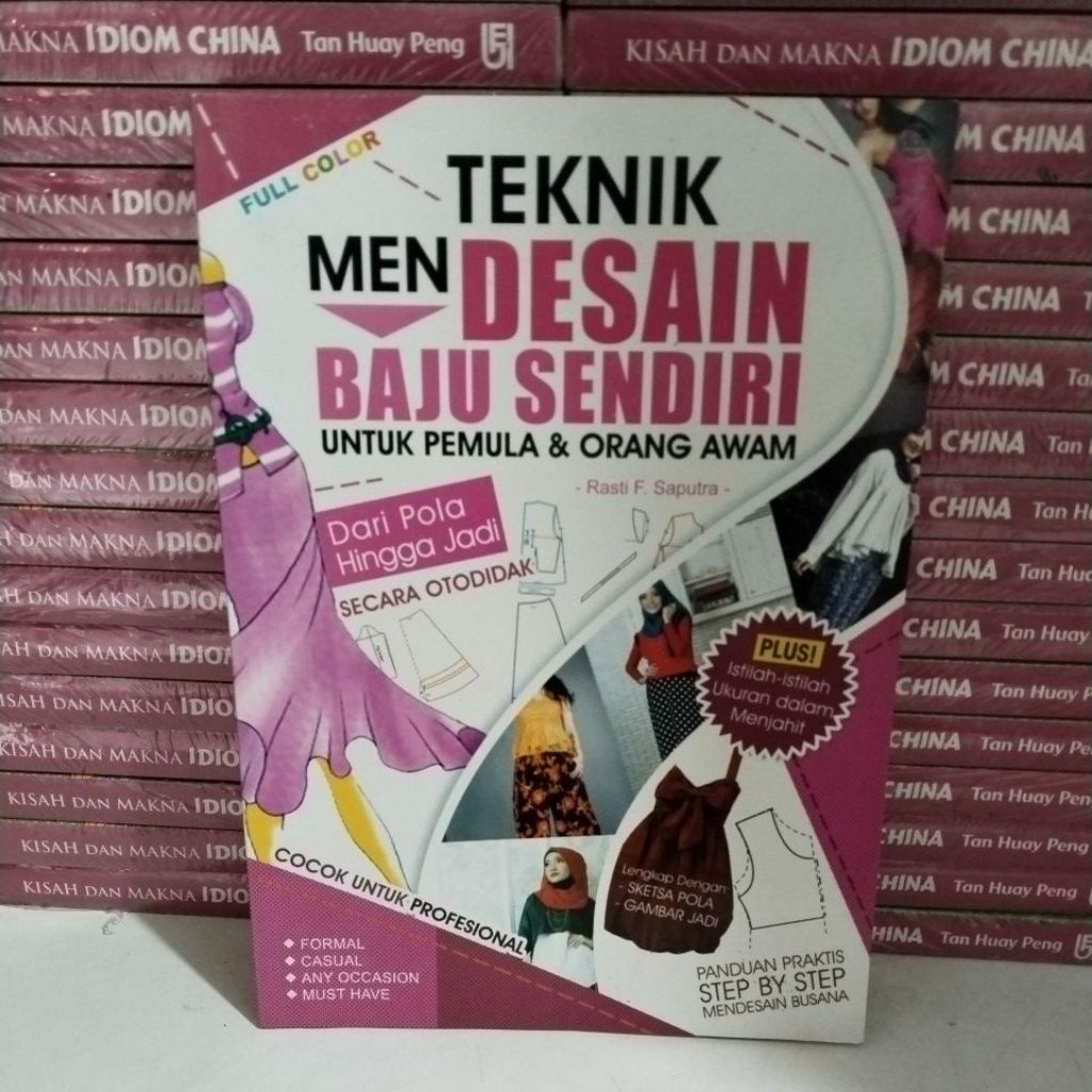 Buku Teknik Mendesain Baju Sendiri Untuk Pemula & Orang Awam