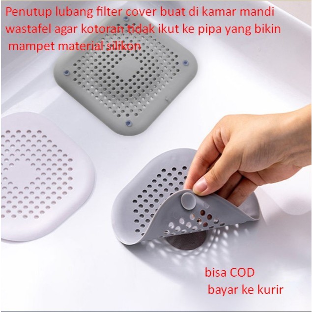

Penutup lubang filter cover buat di kamar mandi wastafel agar kotoran tidak ikut ke pipa yang bikin mampet material silikon
