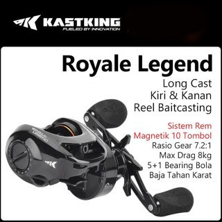 Relix Garcia - Kastking Royale Legend Xcd Reel Bc Long Cast Reel Pancing Baitcasting Kanan Kiri Bait