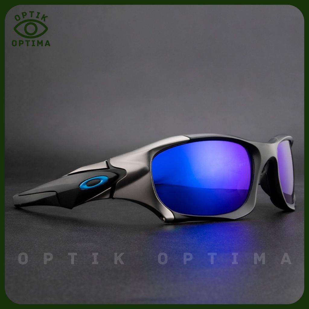 KACAMATA HITAM OKLEY PITBOSS ANTI UV POLARIZED TRENDY FRAME BLUERAY CYLINDER ANTI SILAU SPORTY POLAR