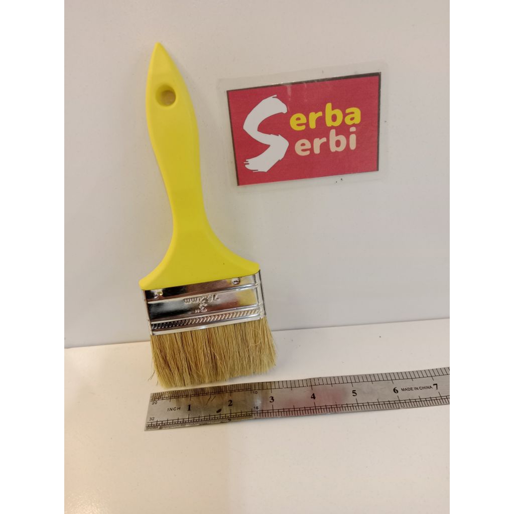 

(/LUSIN 12PCS 3"STANDAR KUAS) Kuas tangan cat air minyak