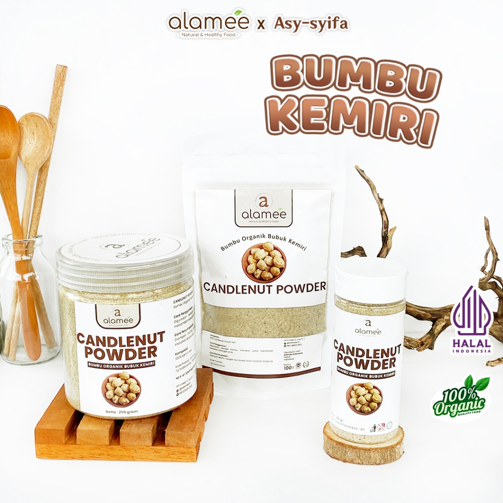 

Kemiri Bubuk Candlenut Powder Bumbu Dapur Organik Rempah Masak Rimpang Murni Asli Tanpa Campuran