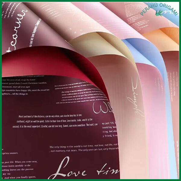 

PACK 20 Kertas Buket Bunga Kertas Cellophane Flower Wrapping Hand Bouquet Florist KB6025