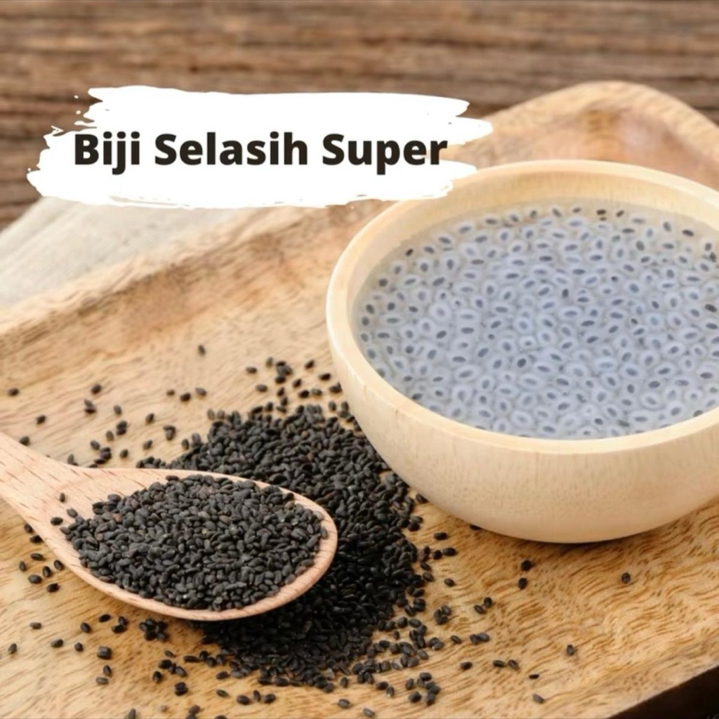 

biji Selasih super Reapack 100 gr 500 gr