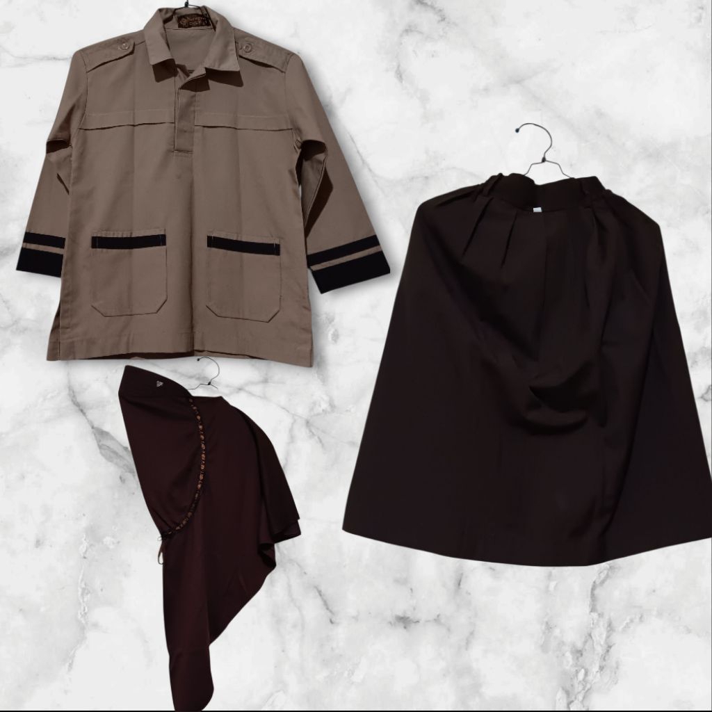 preloved set baju pramuka siaga anak perempuan