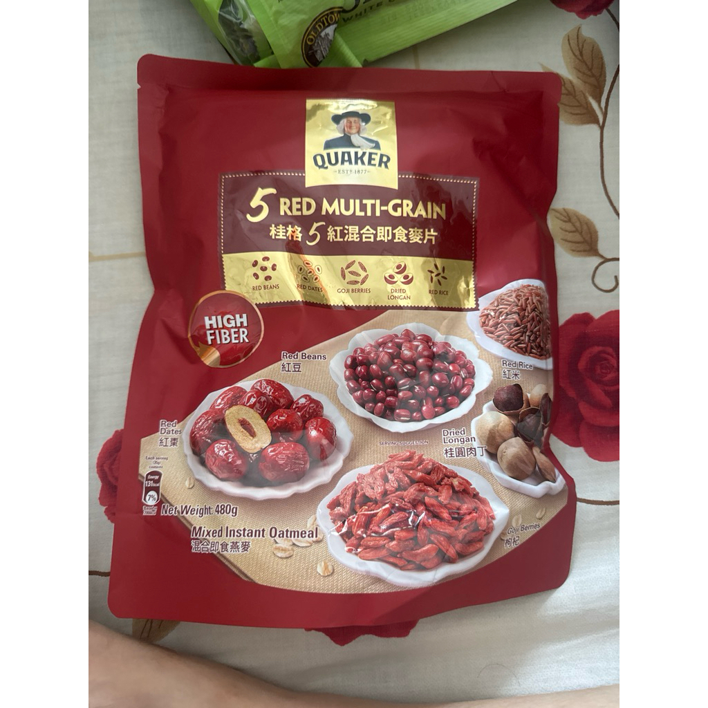 

QUAKER 5 RED MULTIGRAIN MIXED INSTANT OATMEAL 480gr