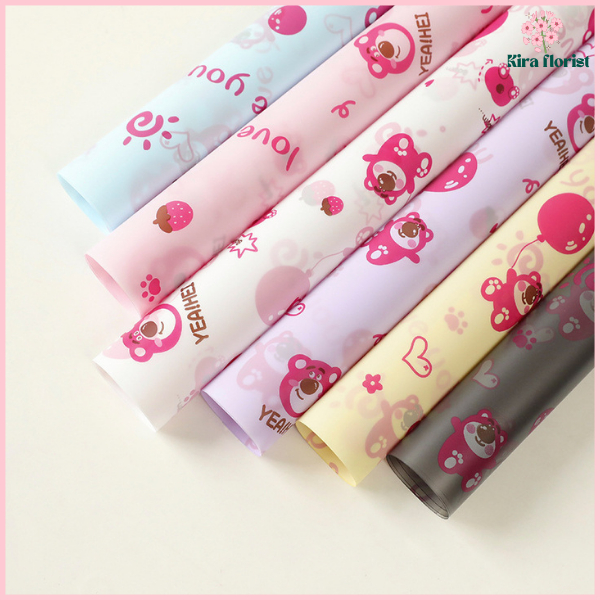 

Kertas Buket Cellophone Transparant Karakter Carton Lucu Anak KB84