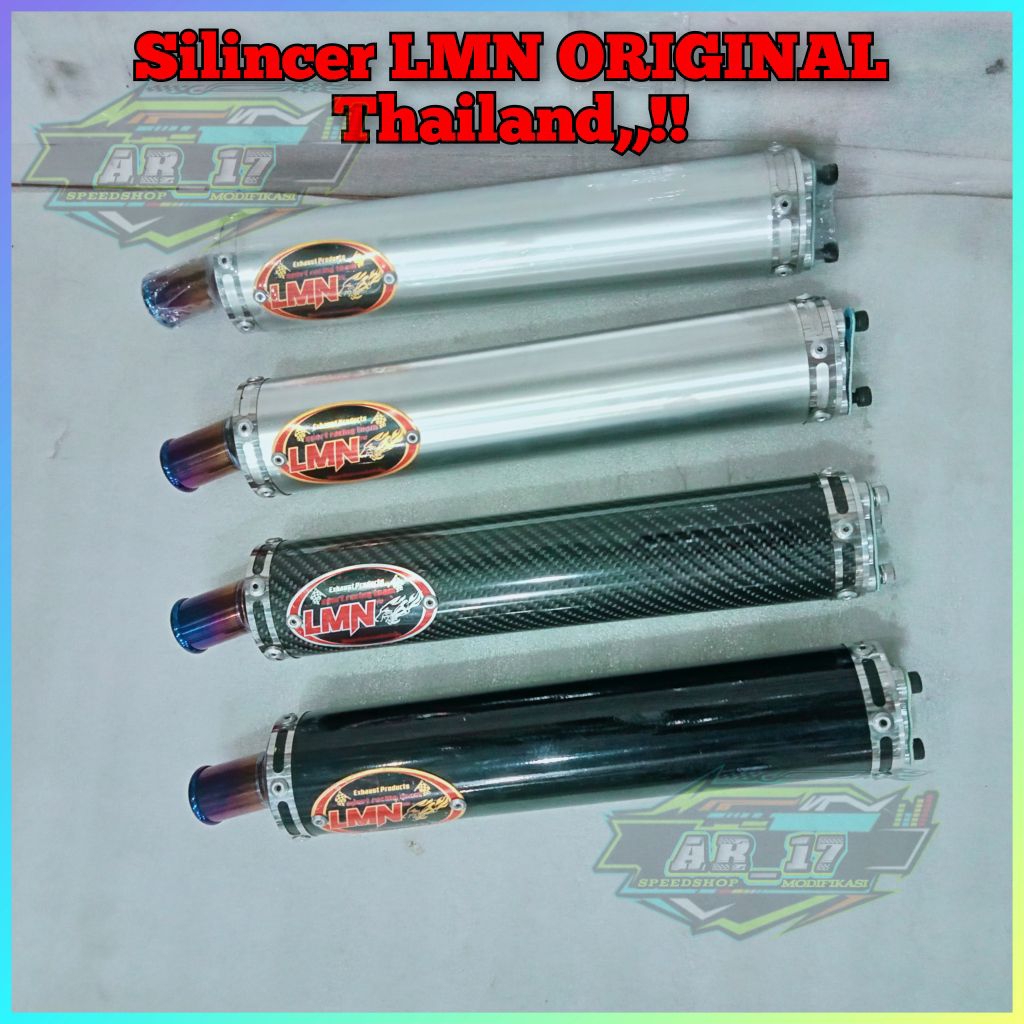 Silincer knalpot LMN Titanium ORIGINAL Thailand Kawasaki Ninja R RR SS & ZX LMN Titanium Silver,LMN 
