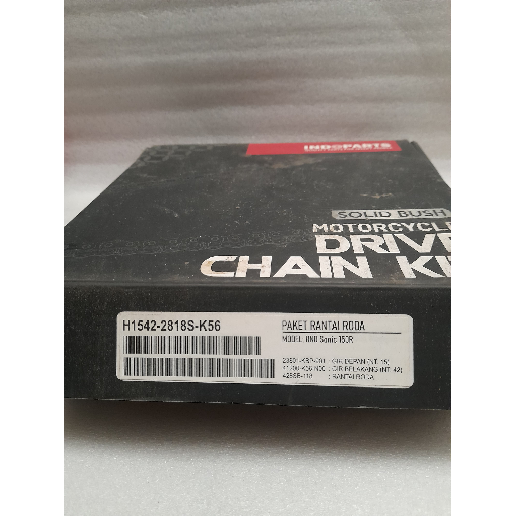 GEAR GER GIR SET HONDA SONIC 150R 15T 42T 428-118 INDOPARTS