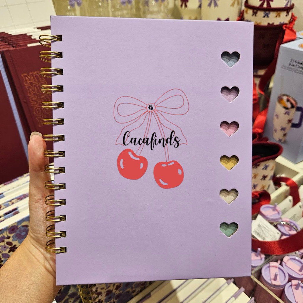 

FLYING TIGER‼️Notebook With Spiral Sticky Tabs + Pen / Notebook Sticky Notes + Bolpen BowShape Collection