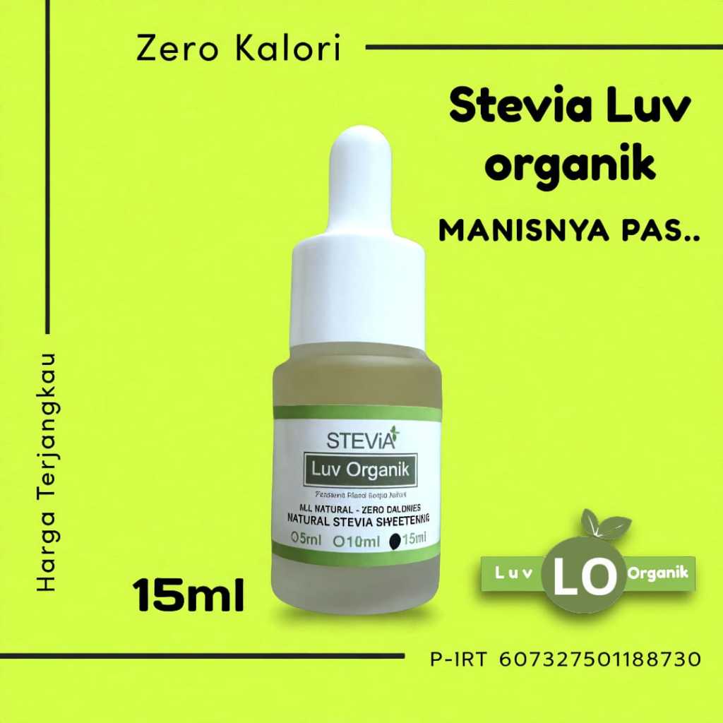 

LUV Stevia Organik Pemanis Alami 15 ml