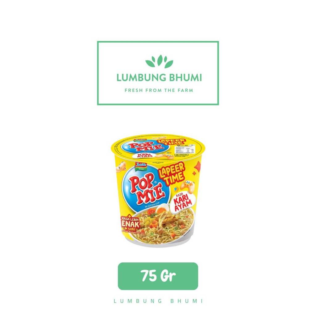 

POP MIE Kari Ayam 75 Gr 1 Pcs - Lumbung Bhumi