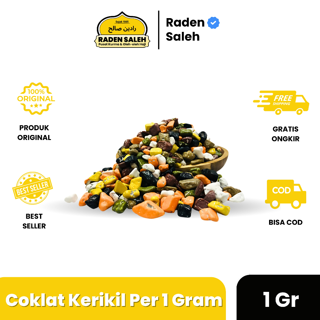

Coklat Kerikil 1 Gram | Permen Coklat Arab Batu Original Oleh Oleh Haji