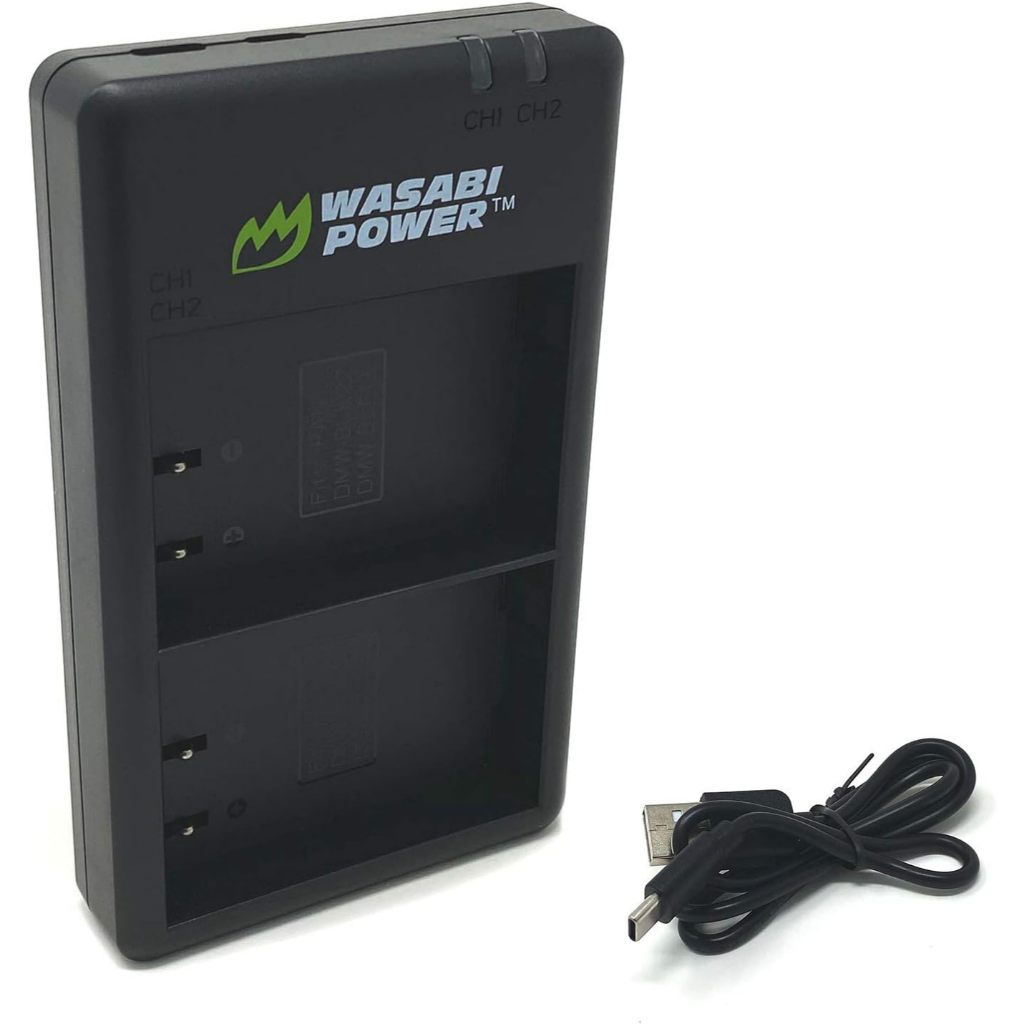 Wasabi Power Charger Battery for Panasonic DMW-BLE9 DMW-BLG10 BLE9 BLG10 BLE9E BLG10E Baterai Lumix 