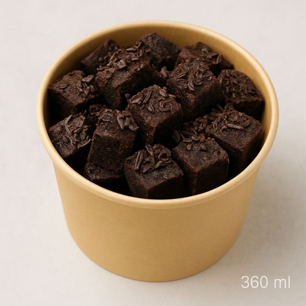 

brownies fudgy premium cup 360ml