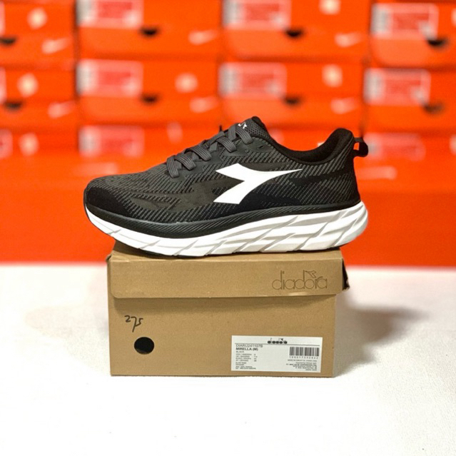 SEPATU DIADORA MIRELLA BLACK / HITAM PUTIH ORIGINAL