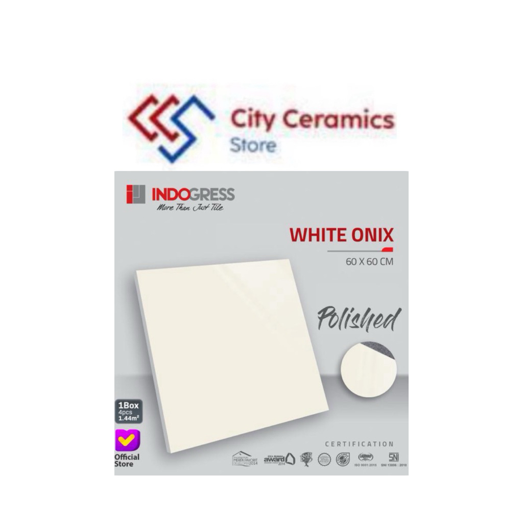 INDOGRESS WHITE ONYX 60x60