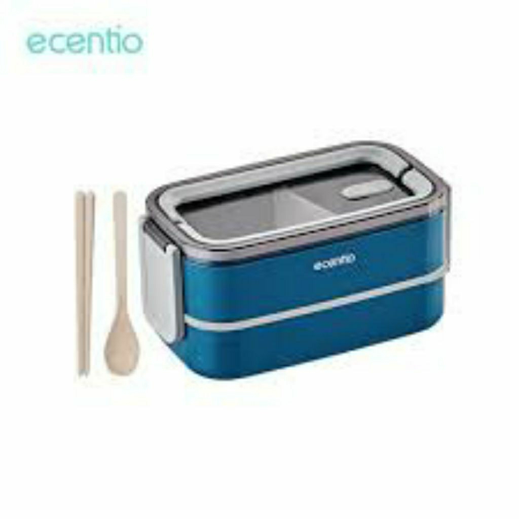 ecentio kotak makan bento 1600 double layer