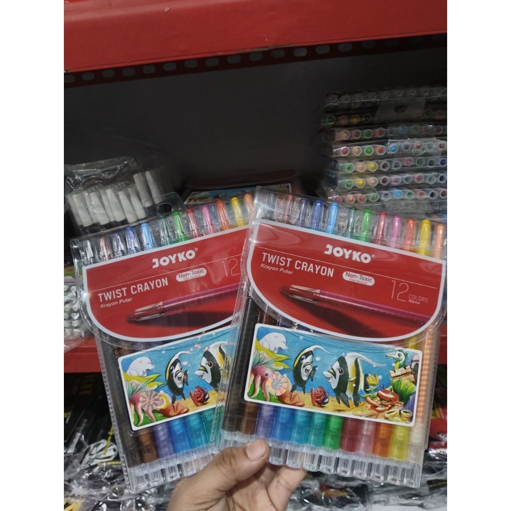 

KRAYON PUTAR JOYKO 12PCS | TWIST CRAYON PUTAR