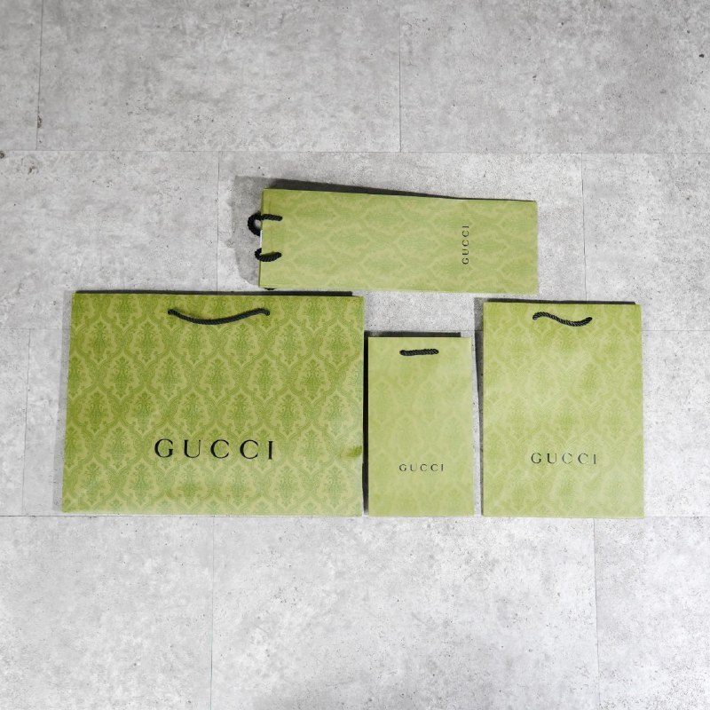 

Tas PAPER BAG GG WHITE / GREEN 100% ORIGINAL