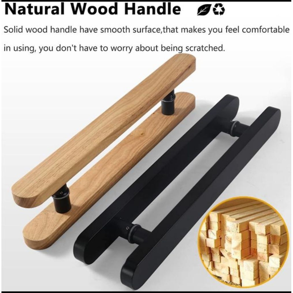 Handle Pintu Rumah Gagang Pintu Tarikan Pintu Kayu Jati Oval Minimalis