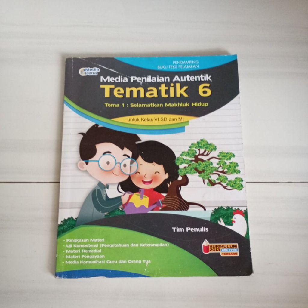 Tematik 1, 2, 3, 4, 5, 6, 8, 9 Media Pena Tiga Serangkai Kelas 6